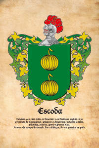 Escudo heráldico del apellido ESCODA