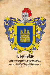 Escudo heráldico del apellido Esquivias