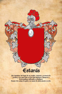 Escudo heráldico del apellido Estarás