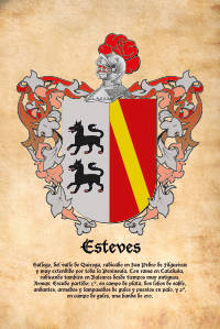 Escudo heráldico del apellido ESTEVES