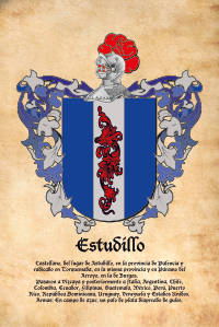 Escudo heráldico del apellido ESTUDILLO