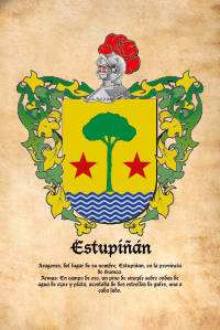Escudo heráldico del apellido ESTUPIÑAN