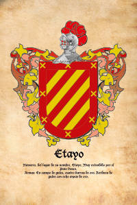 Escudo heráldico del apellido ETAYO