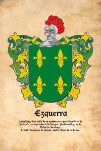 Escudo heráldico del apellido EZQUERRA