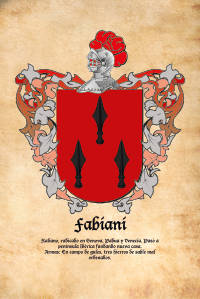 Escudo heráldico del apellido FABIANI