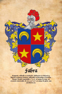 Escudo heráldico del apellido FABRA