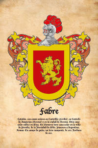 Escudo heráldico del apellido FABRE