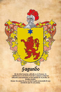 Escudo heráldico del apellido FAGUNDO