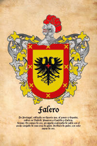 Escudo heráldico del apellido FALERO
