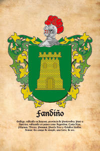 Escudo heráldico del apellido FANDIÑO