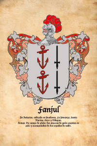 Escudo heráldico del apellido FANJUL