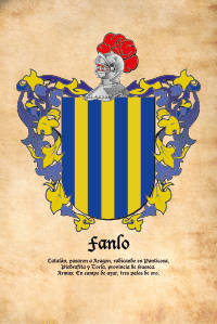 Escudo heráldico del apellido FANLO
