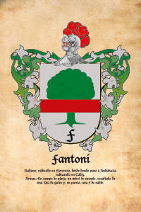 Escudo heráldico del apellido FANTONI