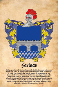Escudo heráldico del apellido FARINAS