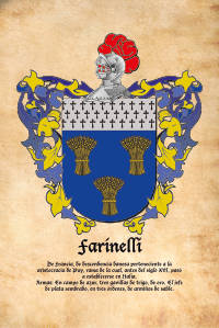 Escudo heráldico del apellido FARINELLI