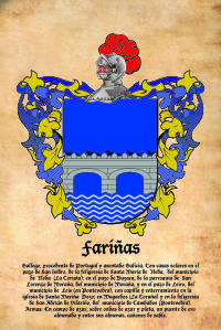 Escudo heráldico del apellido FARIÑAS