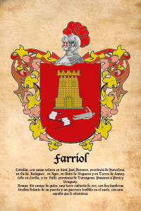 Escudo heráldico del apellido FARRIOL
