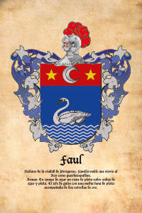 Escudo heráldico del apellido FAUL