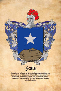 Escudo heráldico del apellido FAUS