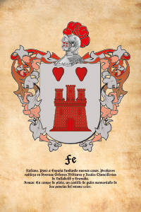 Escudo heráldico del apellido FE