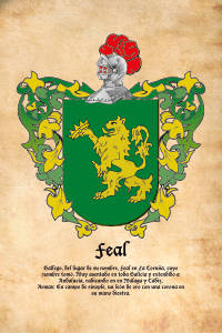 Escudo heráldico del apellido FEAL