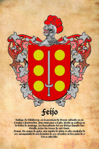 Escudo heráldico del apellido FEIJO