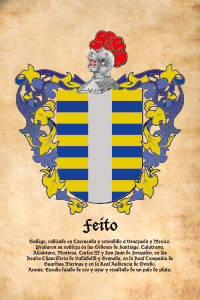 Escudo heráldico del apellido FEITO