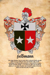 Escudo heráldico del apellido FELDMANN