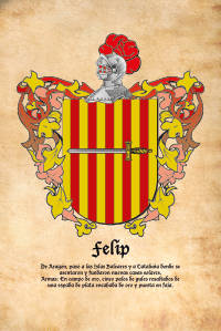 Escudo heráldico del apellido FELIP