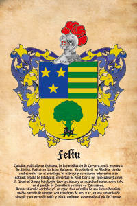 Escudo heráldico del apellido FELIU
