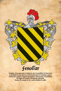 Escudo heráldico del apellido FENOLLAR