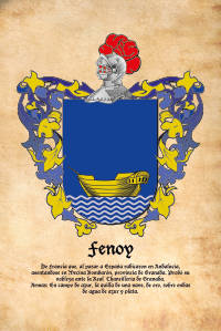 Escudo heráldico del apellido FENOY