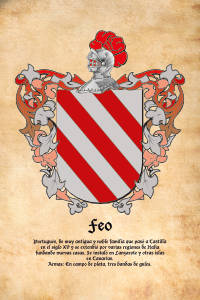 Escudo heráldico del apellido FEO