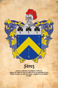 Escudo heráldico del apellido FEREZ