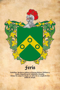 Escudo heráldico del apellido FERIS