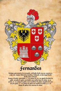 Escudo heráldico del apellido FERNANDES