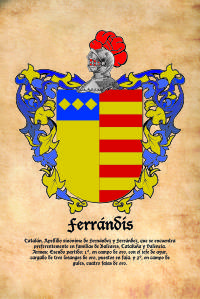 Escudo heráldico del apellido FERRANDIS