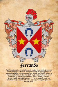 Escudo heráldico del apellido FERRANDO