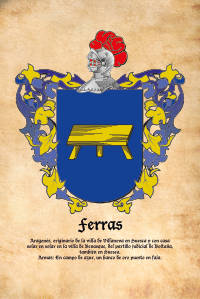 Escudo heráldico del apellido FERRAS