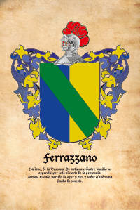 Escudo heráldico del apellido FERRAZZANO