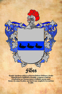 Escudo heráldico del apellido FIDES