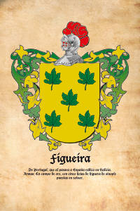 Escudo heráldico del apellido FIGUEIRA