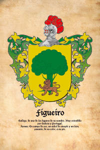 Escudo heráldico del apellido FIGUEIRO