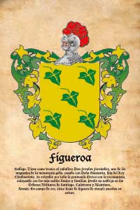 Escudo heráldico del apellido FIGUEROA