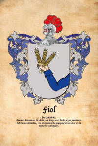 Escudo heráldico del apellido FIOL