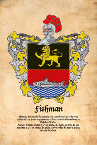 Escudo heráldico del apellido Fishman