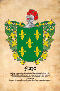 Escudo heráldico del apellido FIUZA