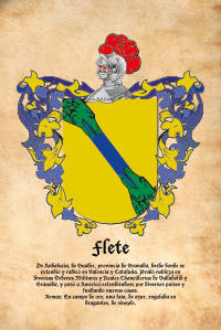 Escudo heráldico del apellido FLETE