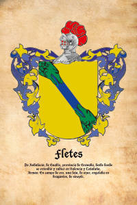 Escudo heráldico del apellido FLETES