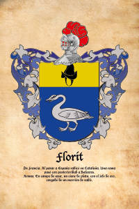 Escudo heráldico del apellido FLORIT